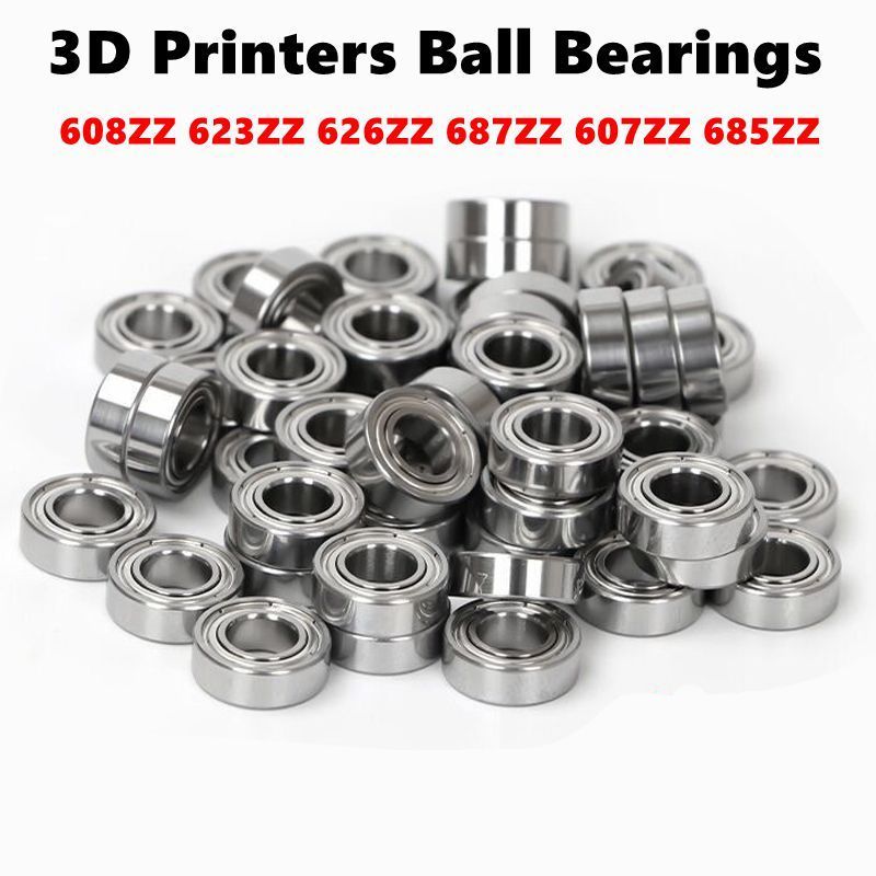 10pcs Miniature Bearings 685zz 608z 625ZZ Silent Small Bearing Deep Groove Mini Ball Bearing Carbon 