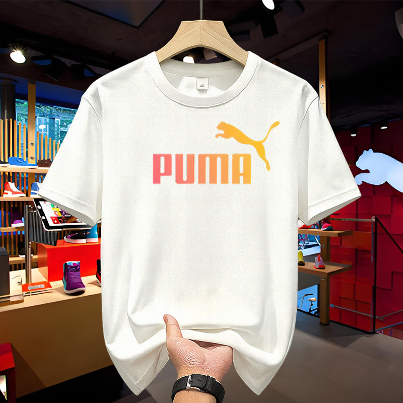 Kaos PUMA Original Pria Wanita Lengan Pendek – T Shirt Puma Unisex Cotton Adem Nyaman Casual Harian