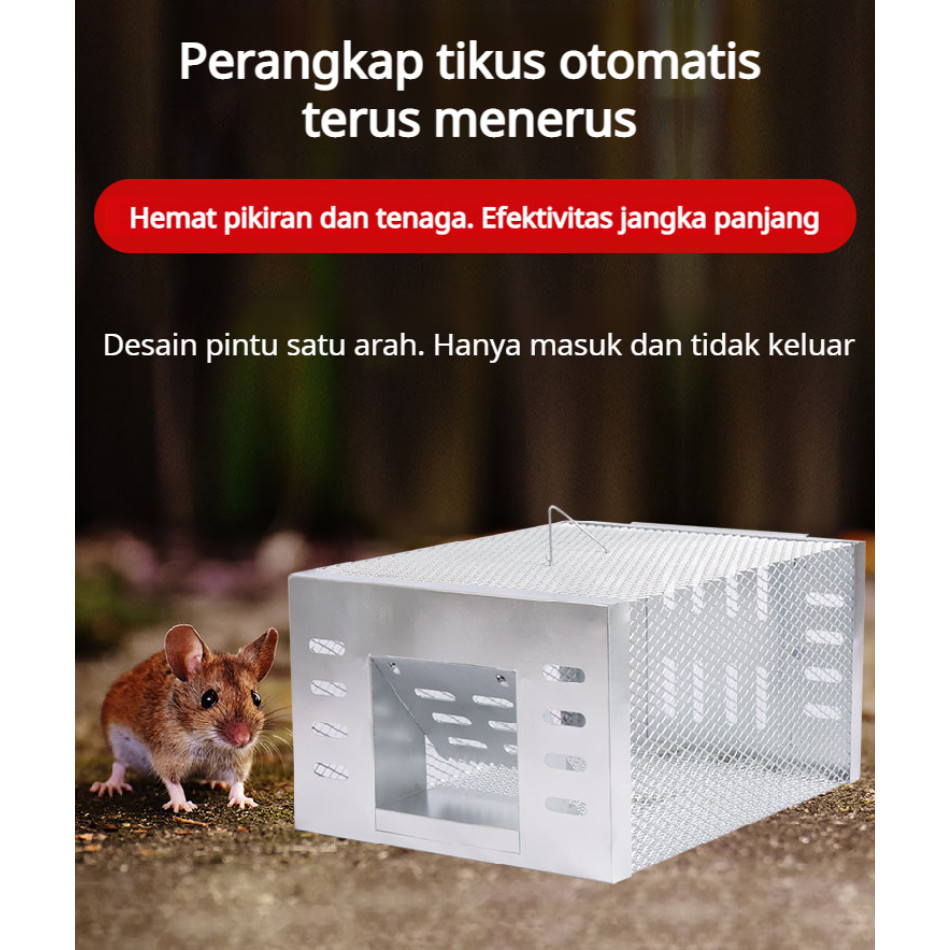 Tikus Tertangkap Otomatis Tanpa Perawatan HFH Perangkap Tikus Cerdas Rumahan Sistem Kontinu / Perang