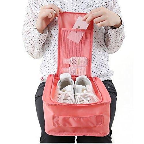 Monopoly Bag Organizer Shoes Pouch Tas Sepatu Sendal EDCONLINE - Fuchsia