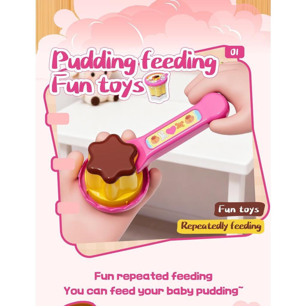 READY Play House Series Mainan Anak Mell Chan Set Makanan Feeding Toys Fun Ram Super Decompression
