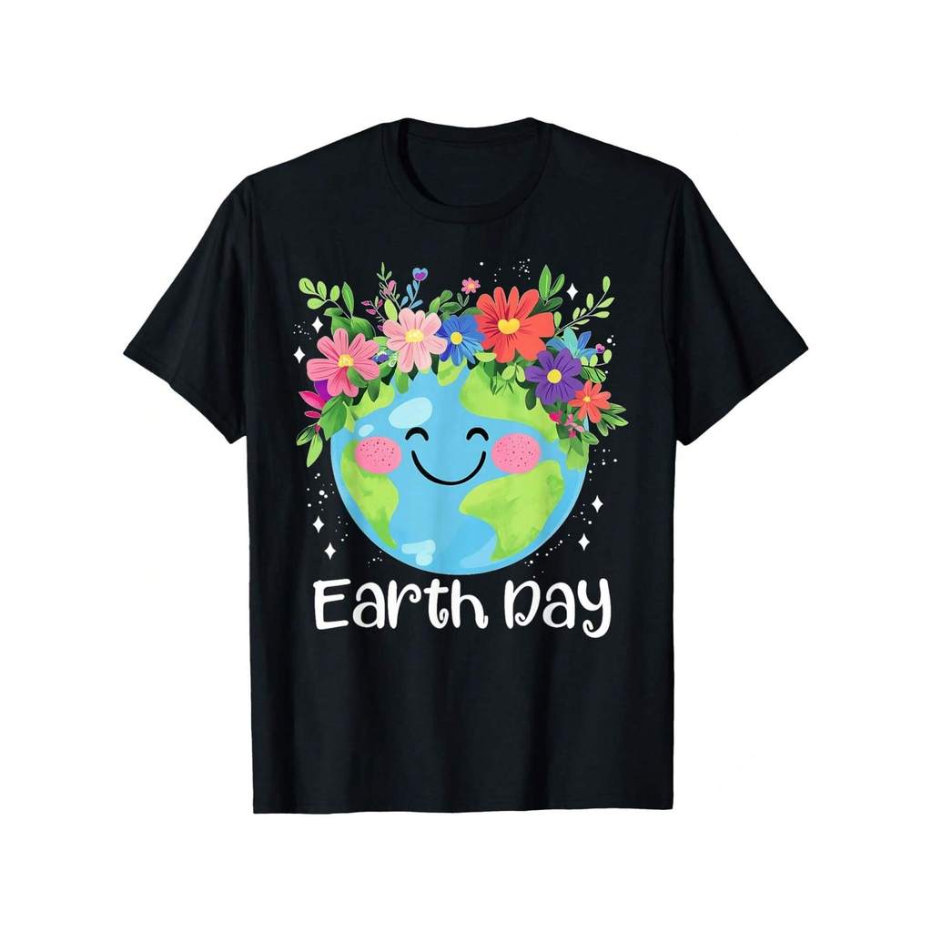 Kaos Hari Bumi - Hati Planet Lucu Sehari-hari, Selamat Hari Bumi - Kaos Hemat Planet Pria Wanita - K