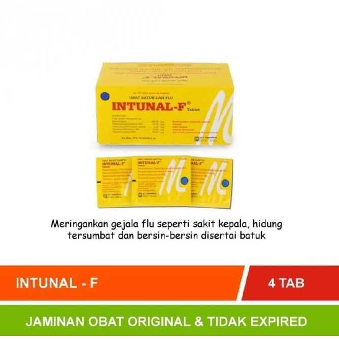 Intunal F Strip 4 Tablet Obat Batuk & Flu
