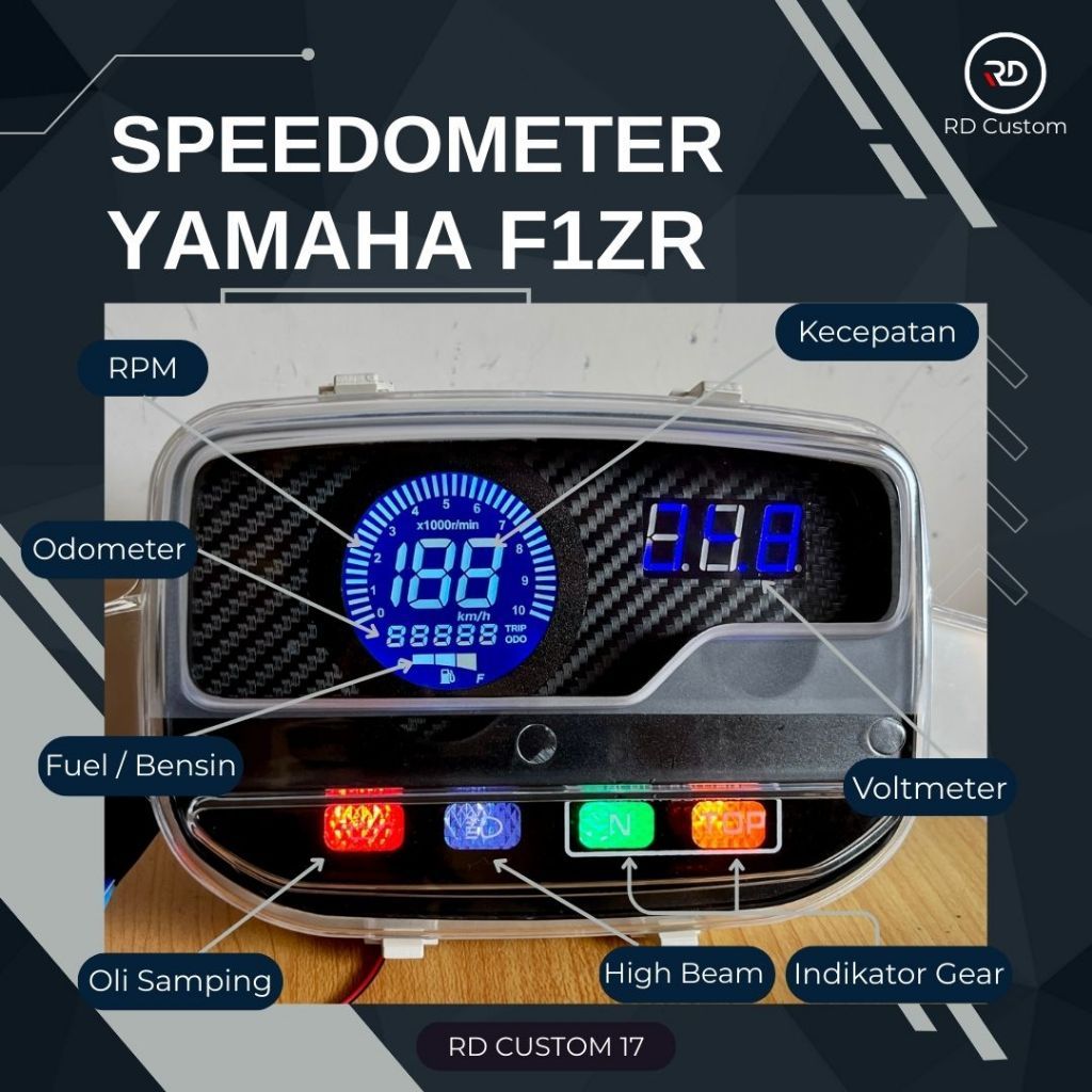 Speedometer Digital Yamaha F1ZR  Force 1 PNP