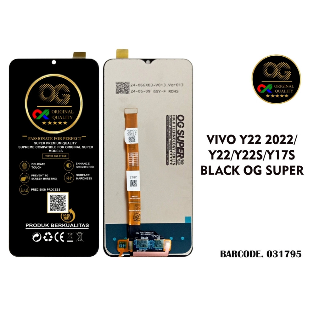 [LCD HP] ( OG SUPER ) LCD VIVO Y22 2022 / Y22S / Y17S FULLSET GROSIR MURAH