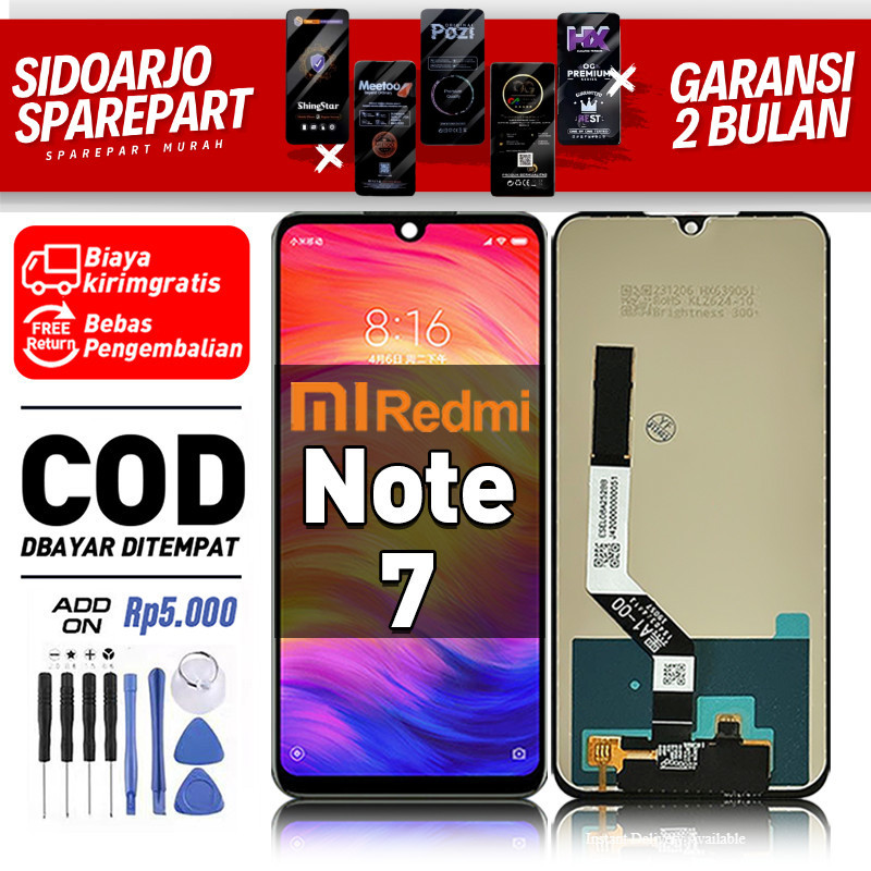 LCD Redmi Note 7 Touchscreen Fullset-Original Compatible For Glass Touch Screen Digitizer ori-asli C