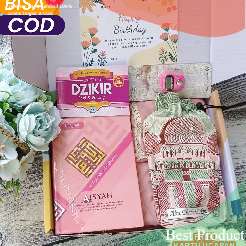 Hampers Mukena Set / Kado Ulang Tahun Cewek / Kado Pernikahan Sahabat / Kado Wisuda / Anniversary / 