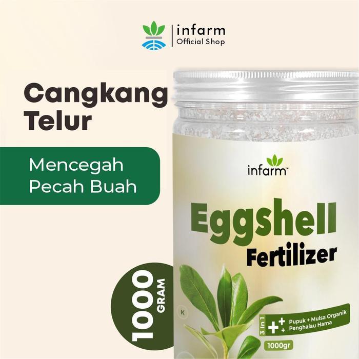 READY INFARM - Pupuk Kalsium Cangkang Telur 1 KG Mempermudah tanaman dalam menyerap nutrisi Cangkang