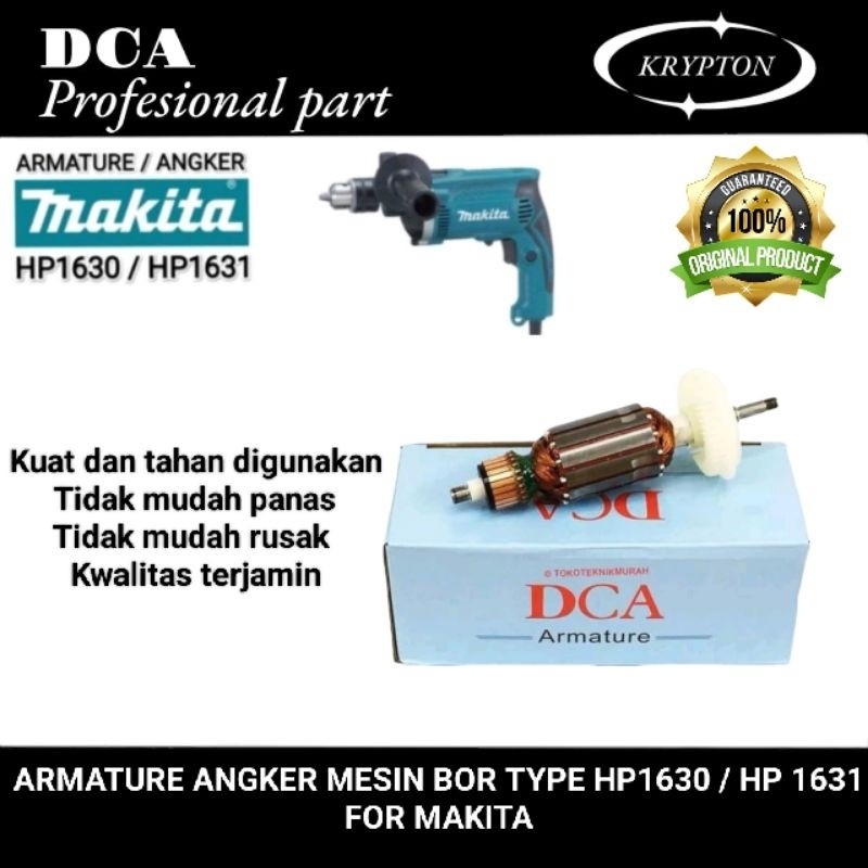 DCA armature angker mesin bor 13mm type HP1630 / HP1631 for makita ( original part dca )