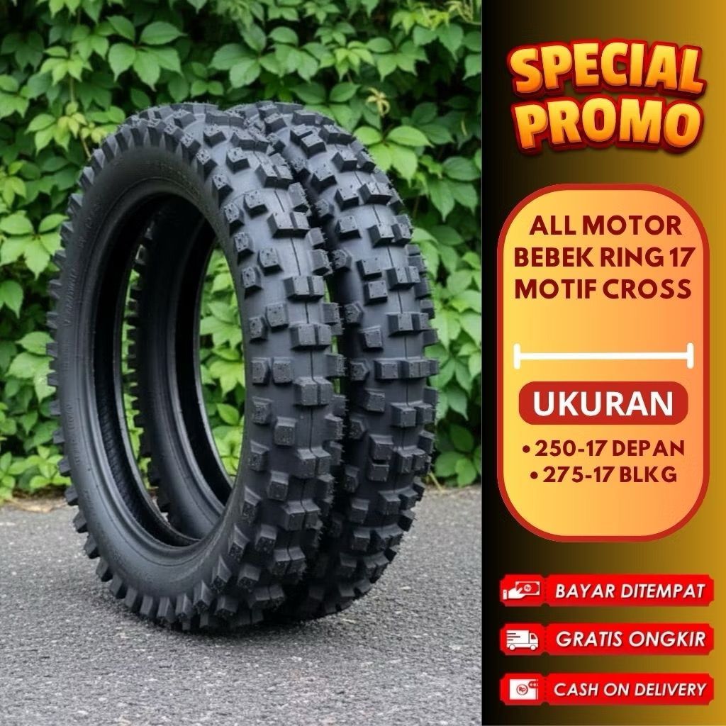 PROMO BAN RPM CROSS SEPASANG UKUR 2.50 DAN 275 RING 17 SB Group