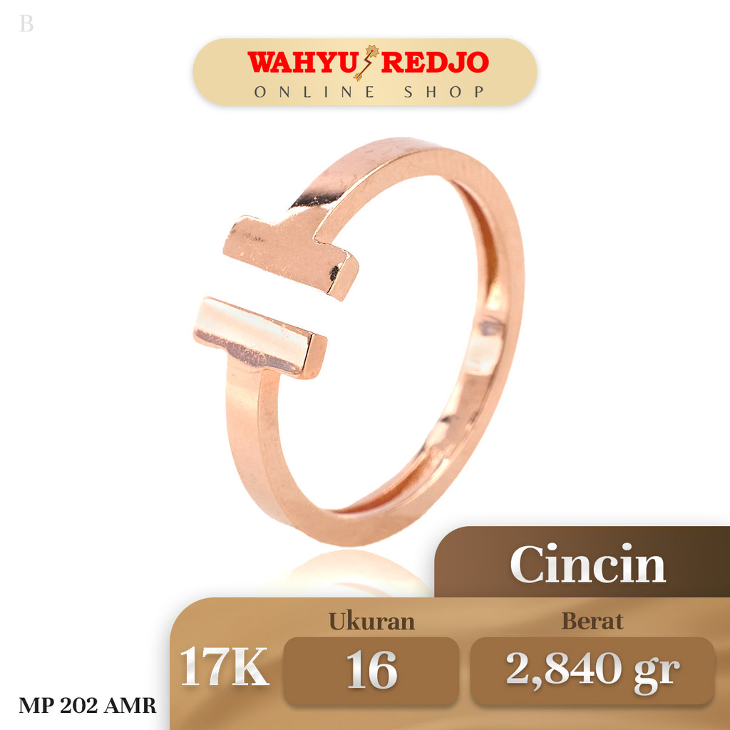 Cincin Emas AMR Kadar 17K Wahyu Redjo CC-17K-30646017-PMR