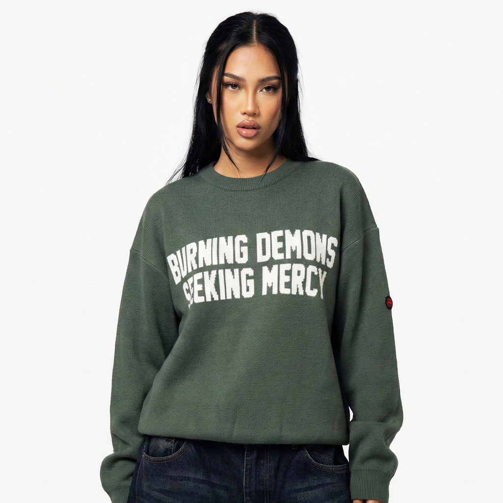 Metaphores Sweater Knit BDSM - Green