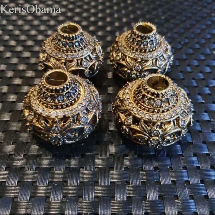 Mendak Selut Keris Batu Gold Tebal murah KL11 SW4