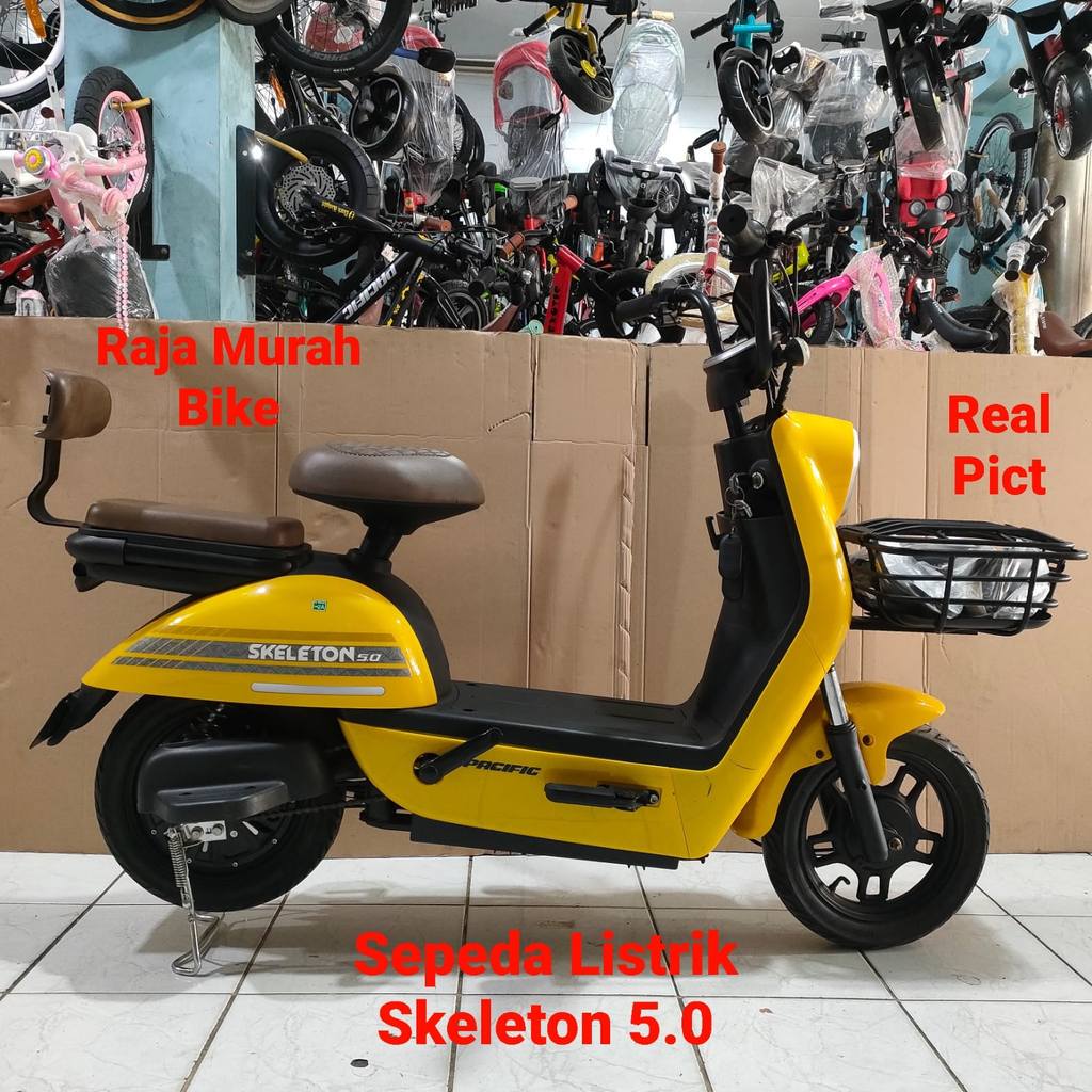 Sepeda Listrik Pacific Skeleton 5.0 Garansi Sepeda Listrik Pacific 5.0