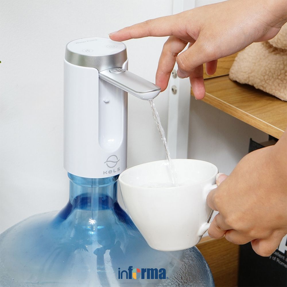 Informa Kels Sero Pompa Air Galon - Putih Air Minum Otomatis Kran Galon Pompa Air Minum Dispenser Ga