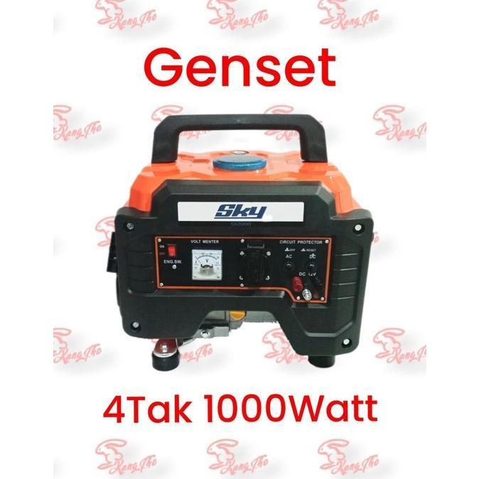 Gasoline Generator Genset 1000 watt 4Tak - Orange