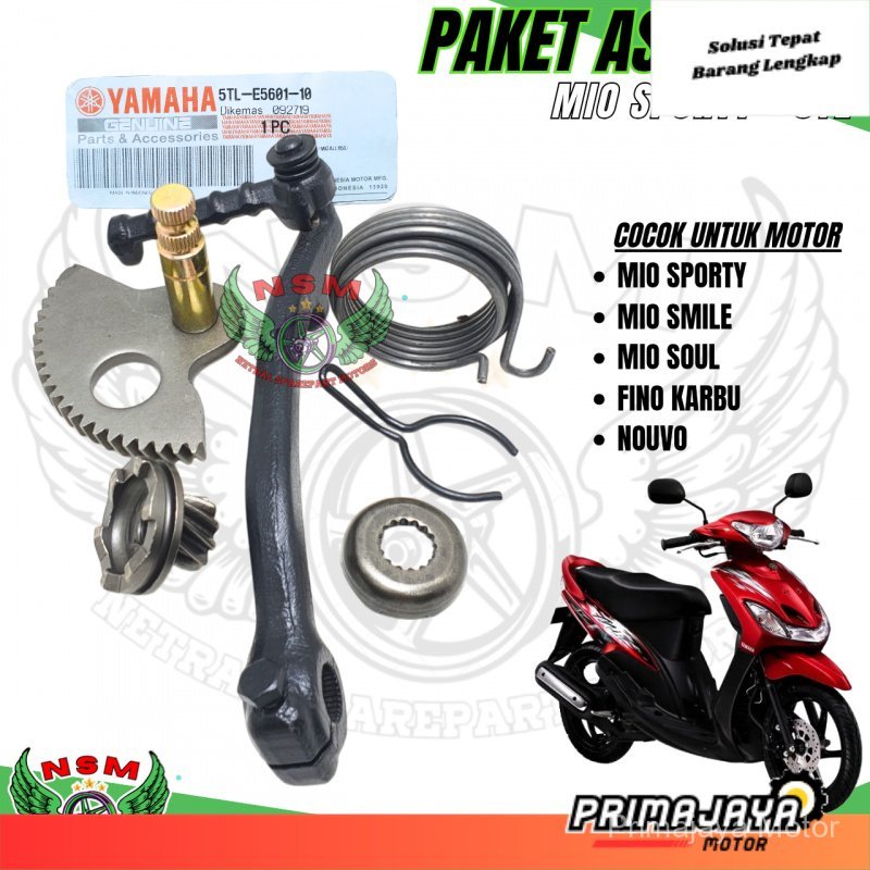 1 Set komplit engkolan selahan Mio Sporty / as selah mio / gigi pinion mio / per selah mio soul / mi
