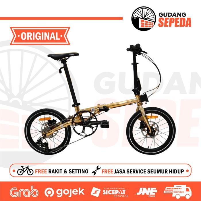 Sepeda Lipat Element Troy Gold Edition Chrome Frame Chromolly kredit