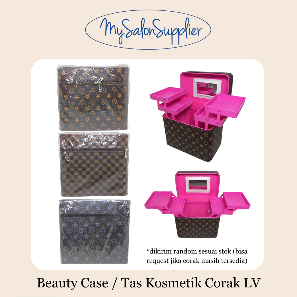 Beauty Case / Tas Kosmetik Corak LV (diskon)