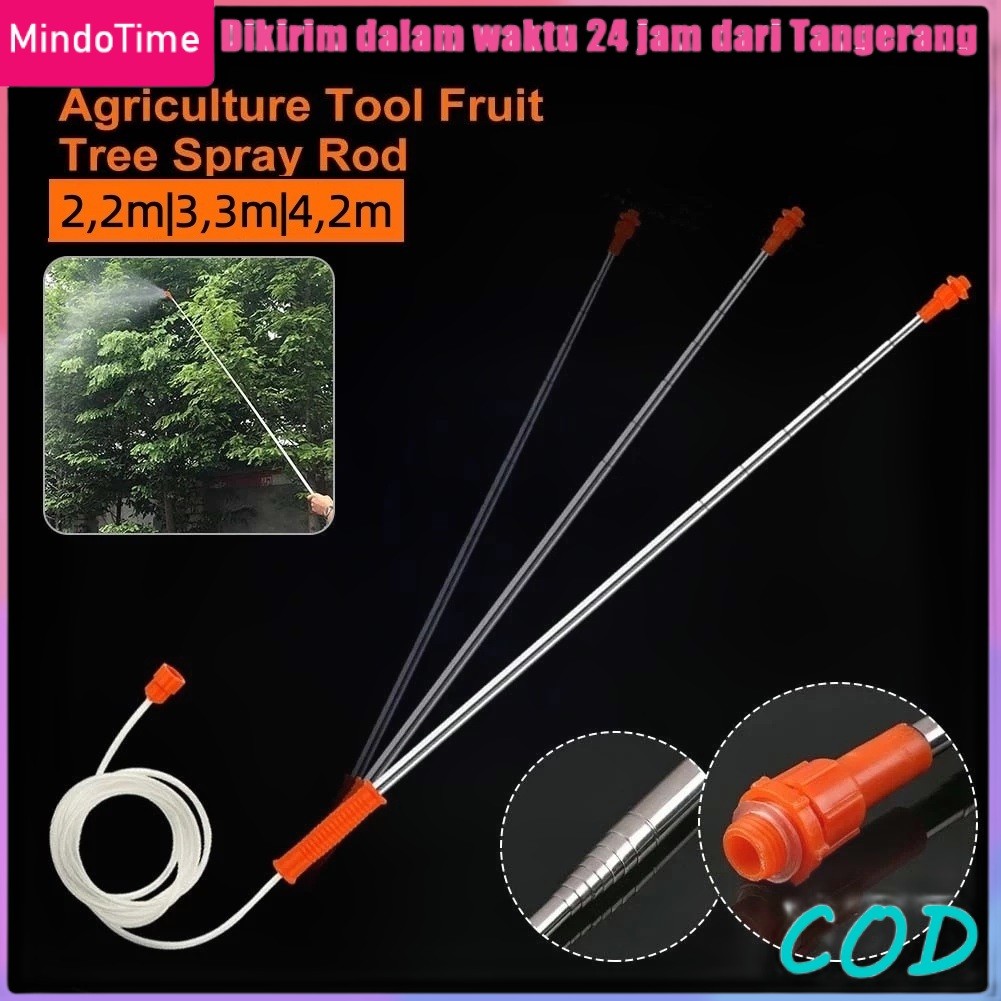 2.2/3.3/4.2m Stik Teleskopik Sprayer Panjang Stik Sprayer Antena Stik Semprotan Hama Sprayer Manual 