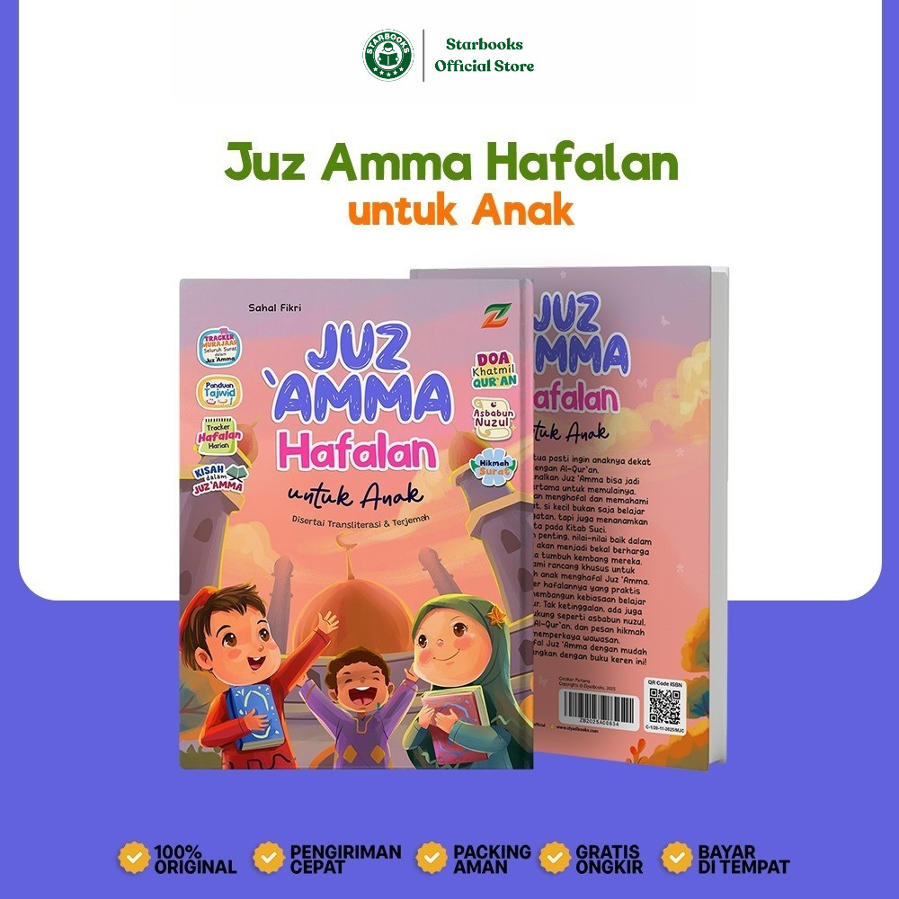 Buku Juz Amma Hafalan Untuk Anak Hard Cover Disertai Terjemahan - Hafalan Juz 30 Untuk Anak SD TK Be