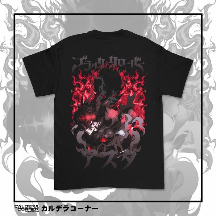 Kaos Anime Black Clover Asta Demon Combed Digital Unisex Tee