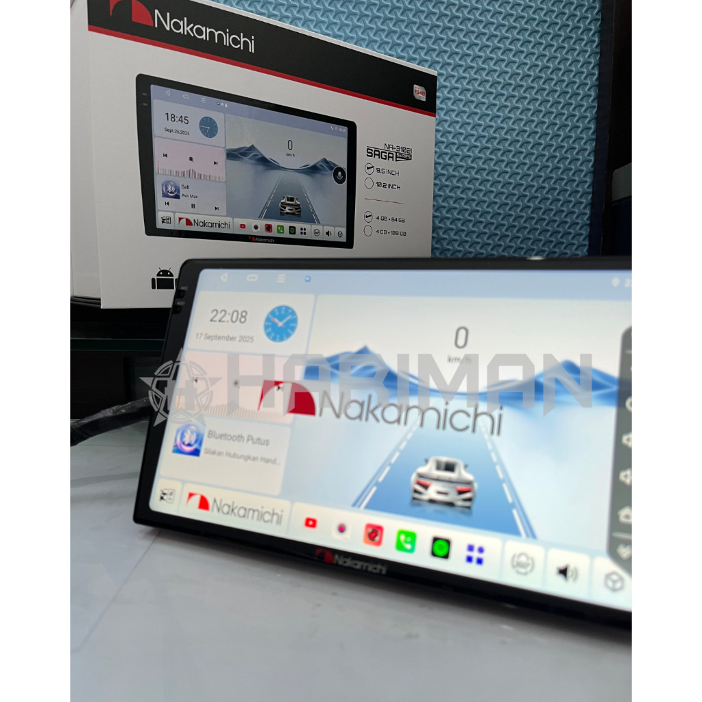 HEADUNIT ANDROID  NAKAMICHI SAGA NA-3102i Ram 4 dan Ram 6 Support 360