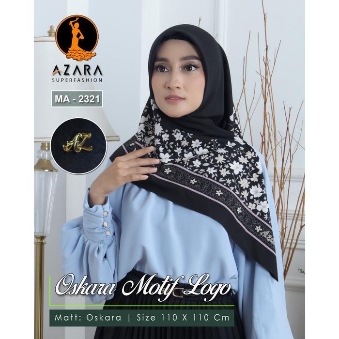 GROSIR JILBAB KERUDUNG AZARA VOAL POLYCOTTON LC SEGIEMPAT MOTIF PART 3