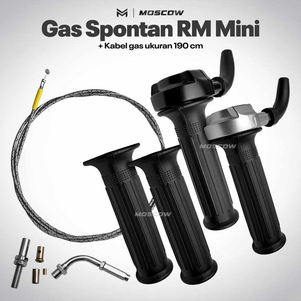 HANDLE GAS MOTOR SELONGSONG GAS KONTAN SLONSONG GAS SPONTAN RM MINI THAILAND + TALI KABEL GAS SERAT 