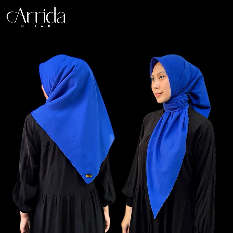 Voal Lasercut Biru Elektrik Premium logo 110x110 FREE POUCH / Voal Biru Elektrik / Segiempat biru BC