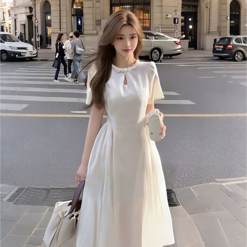 [COD]Gaun temperamen Prancis, gaun pendek wanita baru, gaun pendek