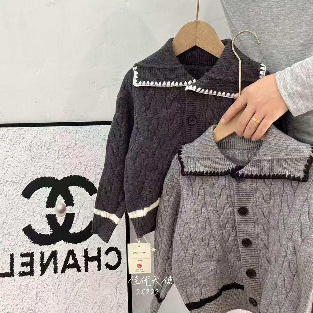 baju atasan outer cardigan rajut anak perempuan import 10-14th / atp144