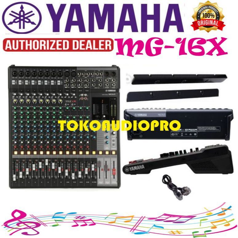 Mixer Yamaha MG16X 16-Channel Mixer Audio dengan Efek Original