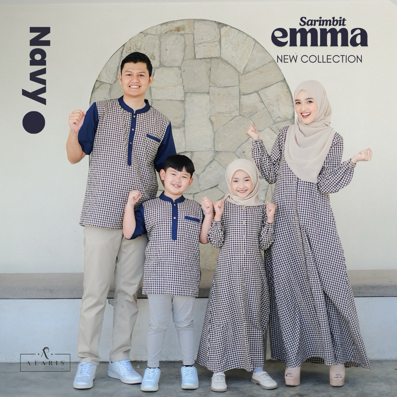 DISKON>> Emma Dress / Gamis Katun / Gamis Katun Motif Kotak kotak / Gamis kancing / Dress katun moti