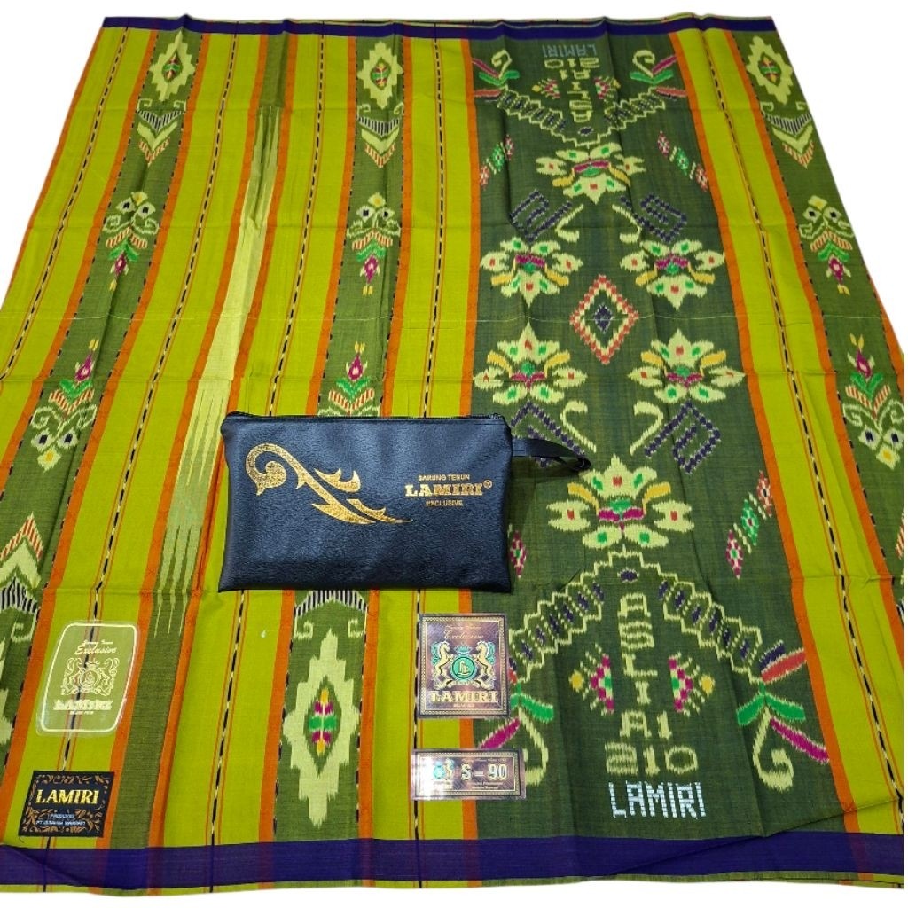 PROMO CUCI GUDANG RAMADHAN SARUNG LAMIRI SUTRA ORI A1 210 MGT JENTIK S-90 MOTIF TERBARU TERLARIS JAH