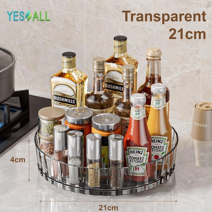 YESALL Rak Kosmetik salju kecil 21cm putar 360 derajat aesthetic - tempat make up aesthetic tray aes