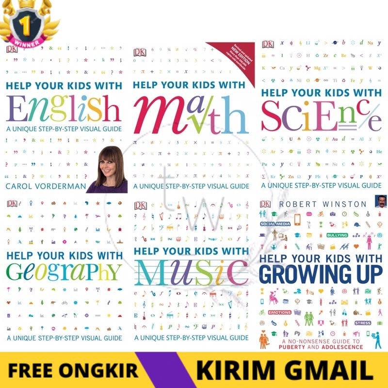 KS Help your Kids with English / Math / Science / Geography / Music / Growing Up - Panduan Ajar Anak
