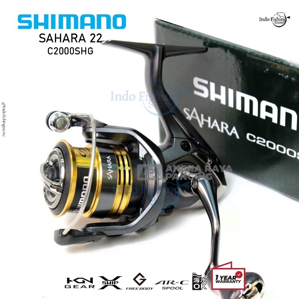 Reel Pancing SHIMANO 22 Sahara Power Handle Garansi Resmi Mancing Freshwater Ultralight
