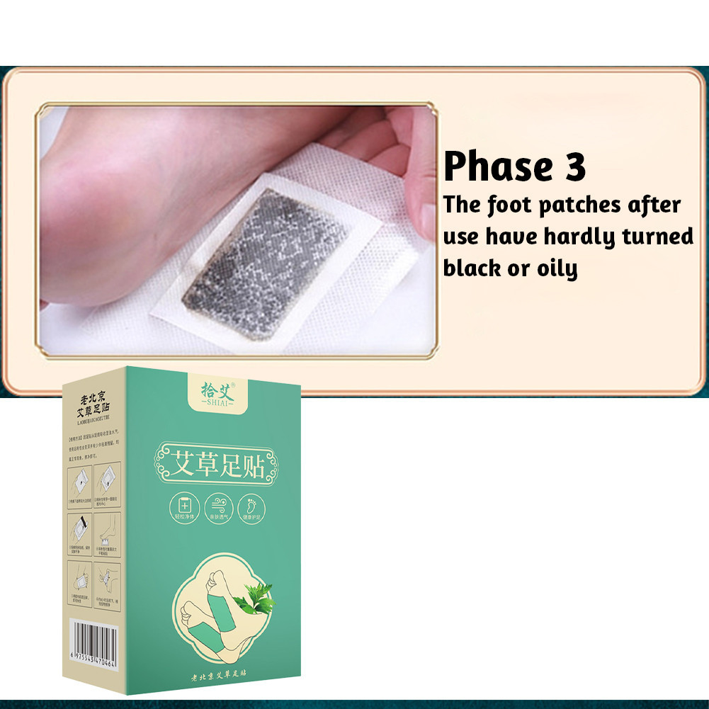 Alami Apsintus Kaki Patch / Koyo Kaki Detox Foot Patch 50PCS / deep cleansing foot patch