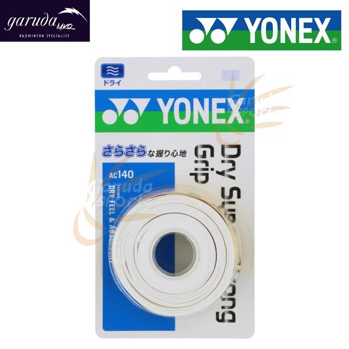 promo Grip Raket Yonex AC 140 JP / Grip Yonex AC140 DRY GRIP JP - Putih terlaris