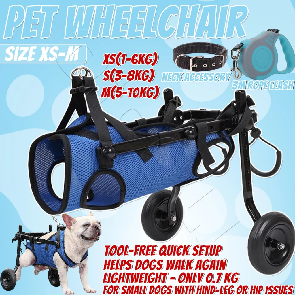 Kursi Roda Anjing Kucing Alat Bantu Jalan Anjing Kucing Kursi Roda Hewan Peliharaan