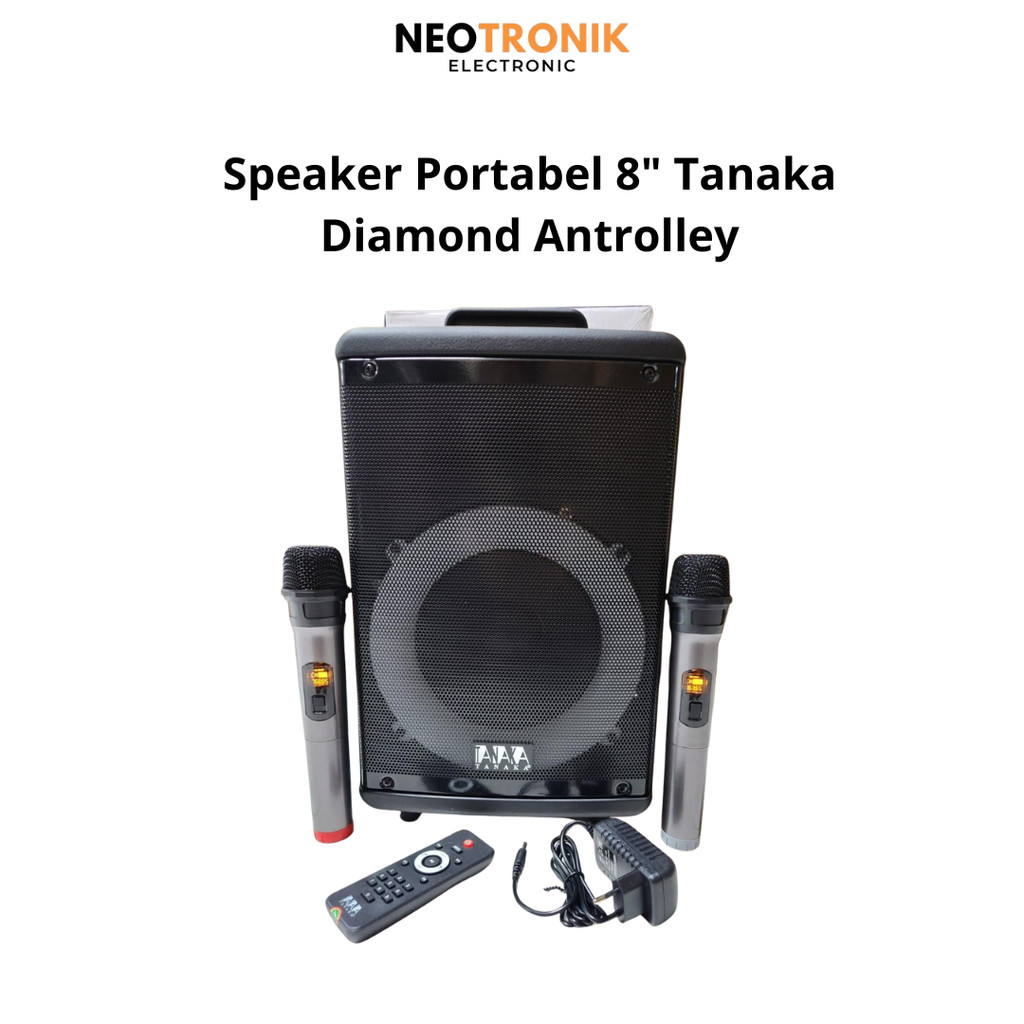 Speaker Portabel 8" Tanaka Diamond Antrolley