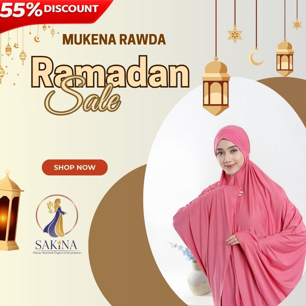 Mukena Rawda mukena premium muslimah bahan jersey lembut jersey grade a