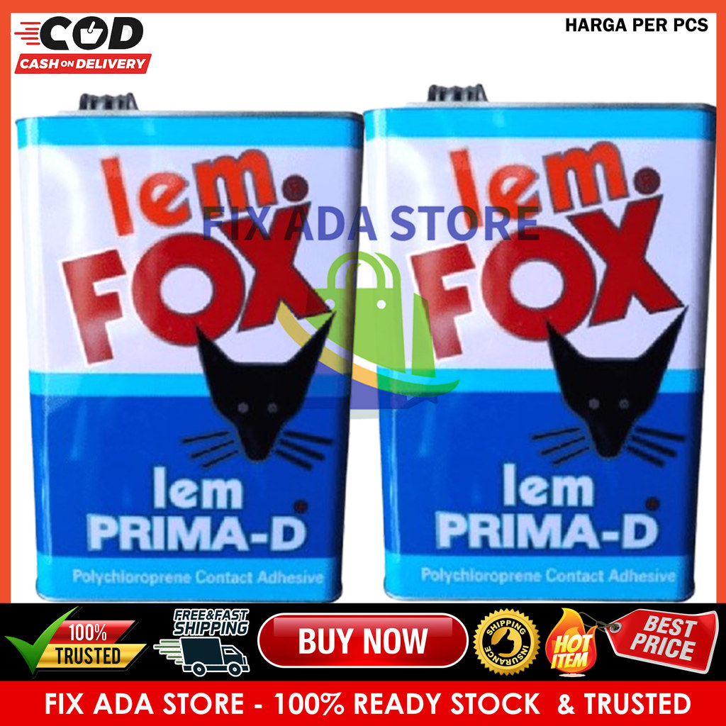 Lem Fox Aibon Aybon Warna Biru 2,5 Kg Isi Kuning Perekat Serbaguna Multifungsi Lempox Lempok Lim Eli