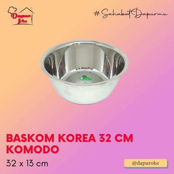 Baskom Korea 32 cm Komodo / Baskom Stainless