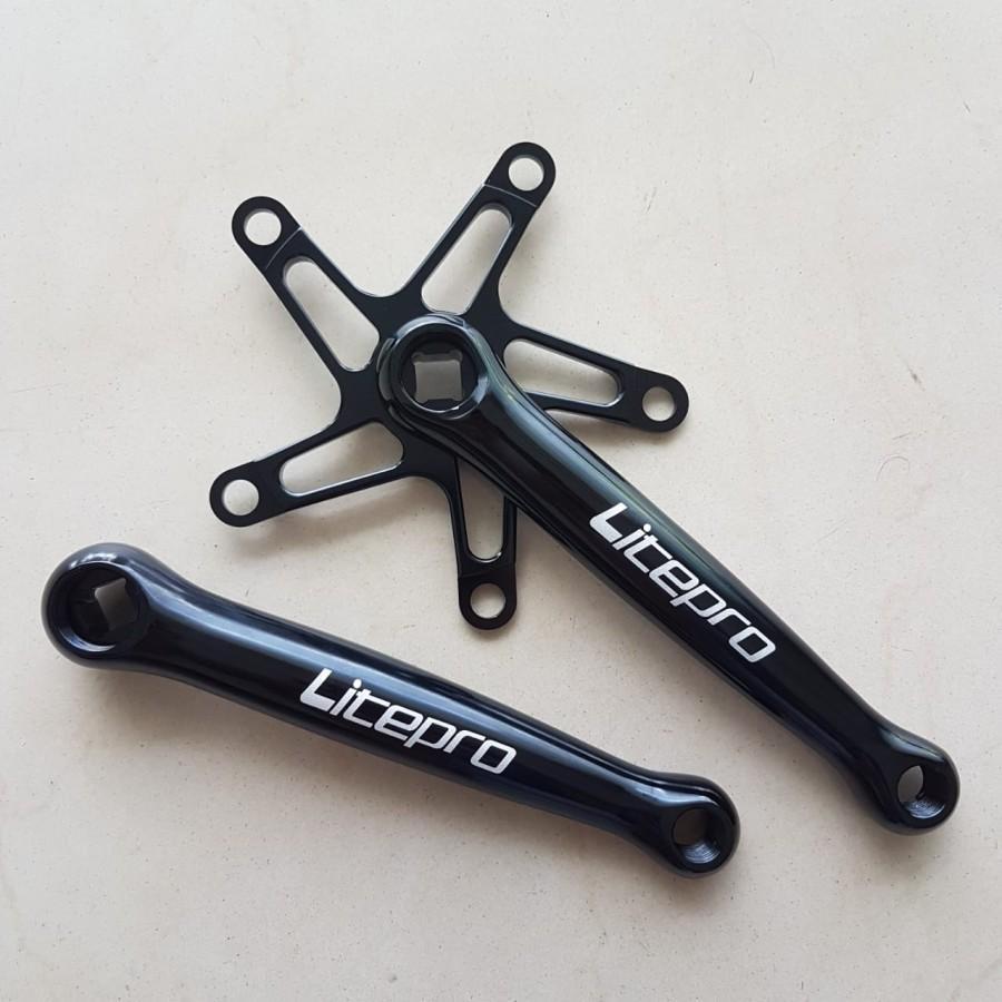 crank arm super hollow LITEPRO CNC alloy enteng bb kotak crankarm ixf