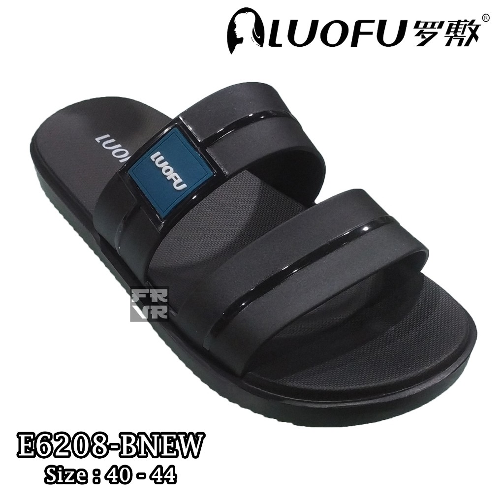 Luofu Sendal Ban 2 Pria Casual Tracker E6208 BW Luofu Import