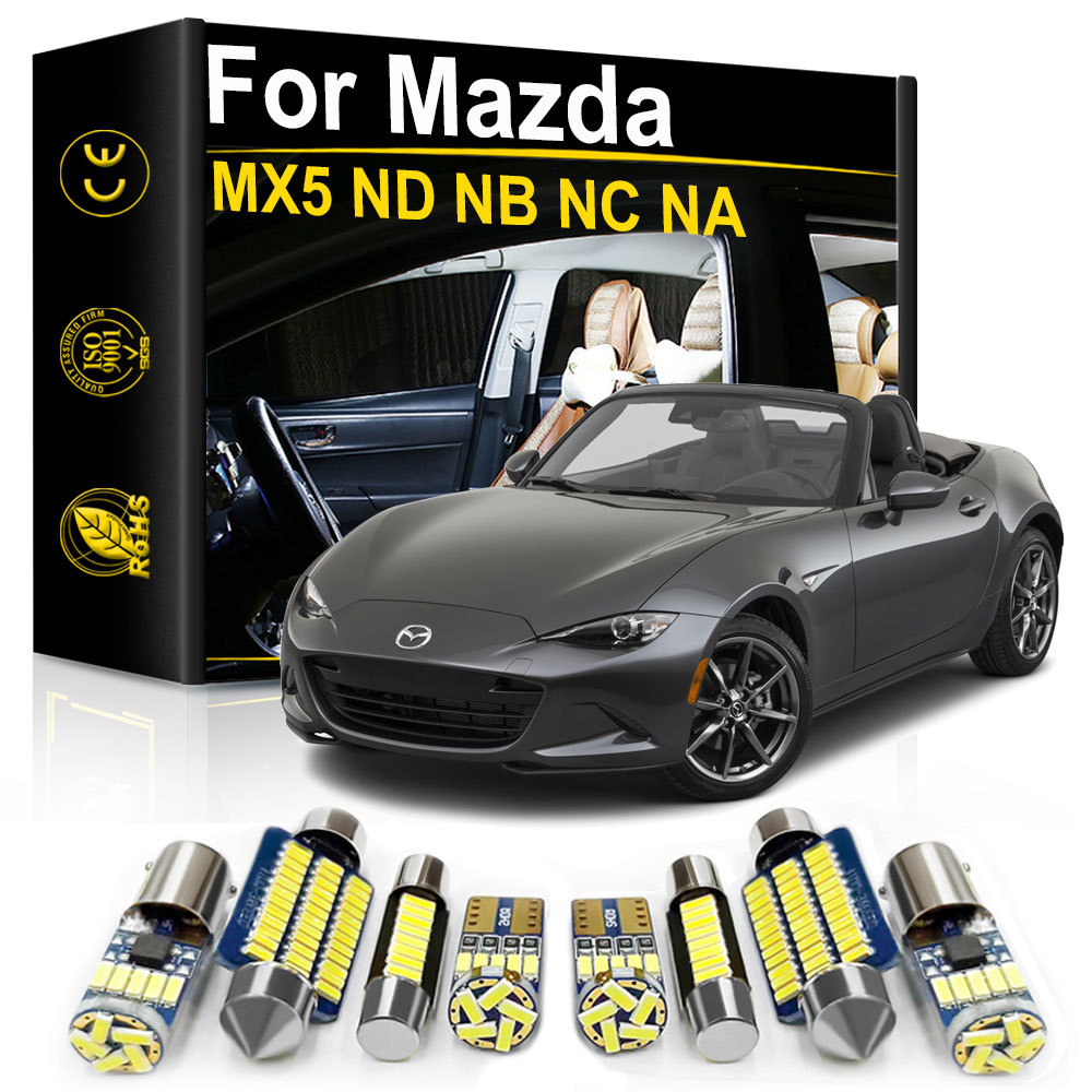 Lampu Interior LED Mobil Untuk Mazda MX5 MX 5 ND NB NC NA Miata MK 1 2 3 1990 2016 2017 2019 2020 Ak