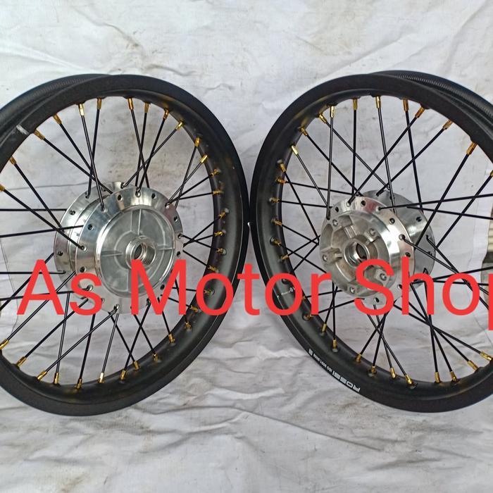 sepaket velg rossi 185 -215 -17 tromol set jari2 vixion new vixion old - silver, RXKING