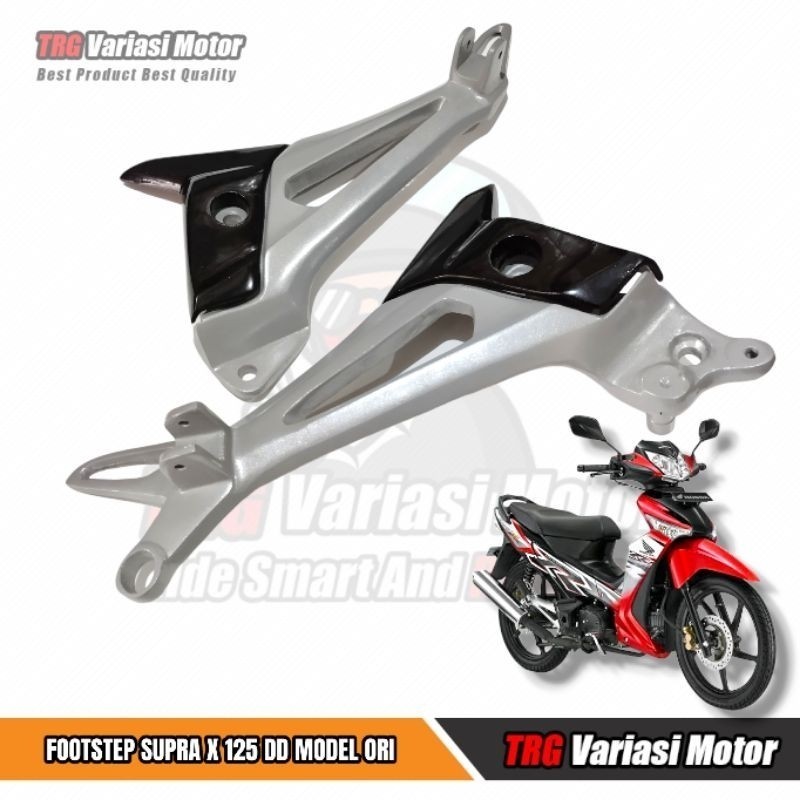 Footstep Supra X 125 DD Model Original Sepasang High Quality  PNP Supra X 125 2008 - 2014